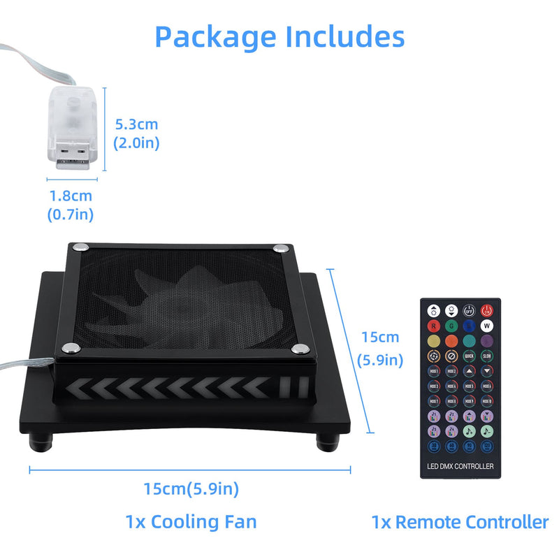 Cargue la imagen en el visor de la galería, Xbox Series X Upper Top Cooling Fan with RGB Lighting - Polar Tech Australia
