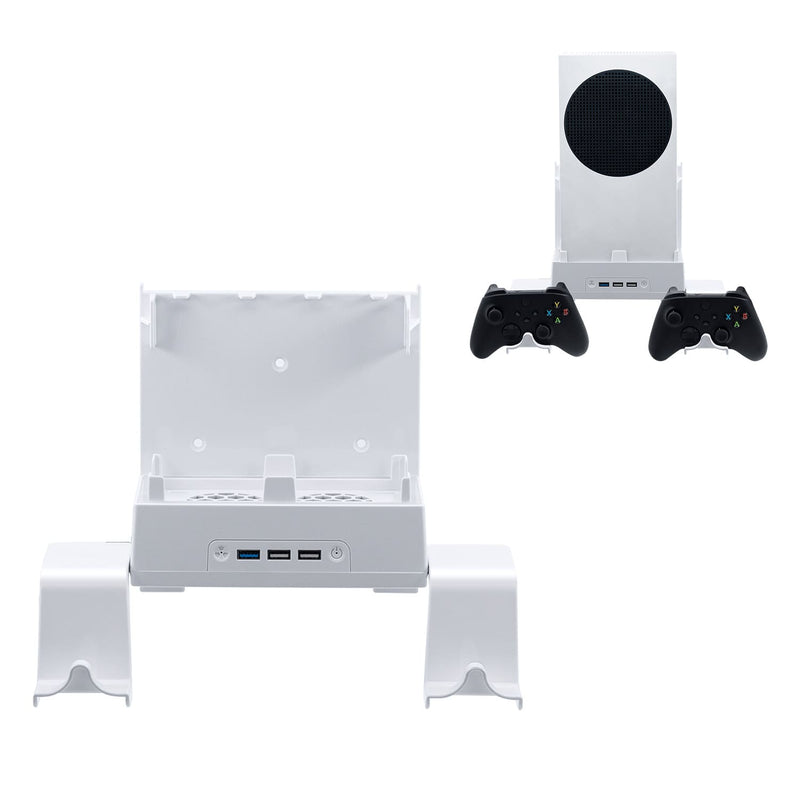 Cargue la imagen en el visor de la galería, Xbox Series S Wall-mounted Color Changing Cooling Stand with Hook - Polar Tech Australia
