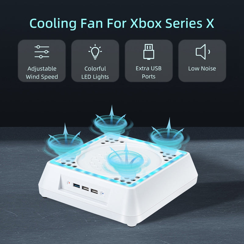 Cargue la imagen en el visor de la galería, Xbox Series X Console Cooling Stand with LED Lighting &amp; Indicator - Polar Tech Australia
