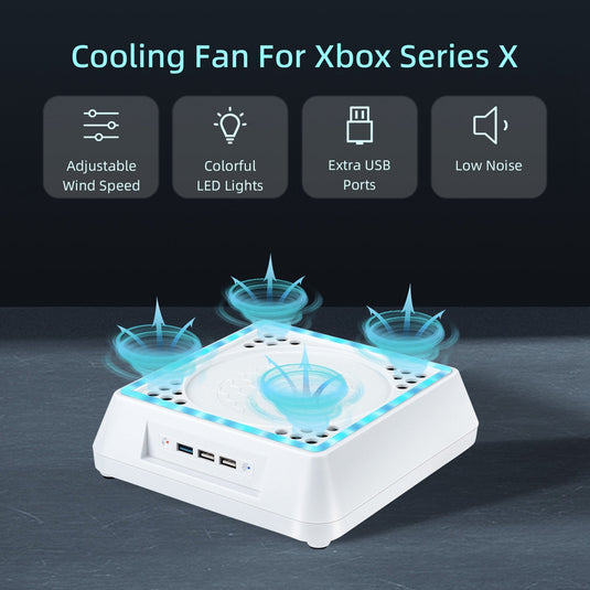 Xbox Series X Console Cooling Stand with LED Lighting & Indicator - Polar Tech Australia