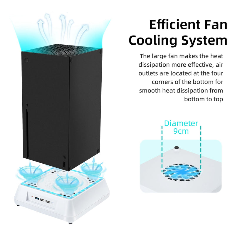 Cargue la imagen en el visor de la galería, Xbox Series X Console Cooling Stand with LED Lighting &amp; Indicator - Polar Tech Australia
