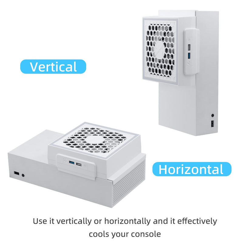 Load image into Gallery viewer, Xbox Series S USB Powered Cooling Fan Dock with RGB LED Light - Polar Tech Australia
