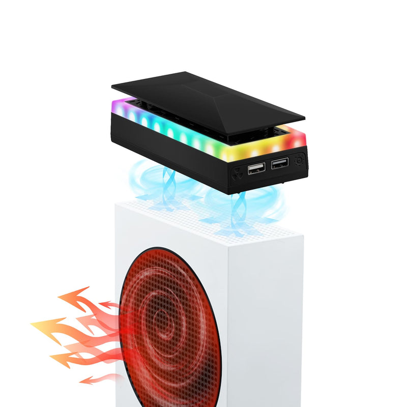 Chargez l&#39;image dans la visionneuse de la galerie, Xbox Series S Upper Top Cooling Fan with RGB Lighting - Polar Tech Australia
