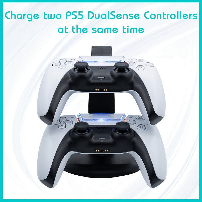 Cargue la imagen en el visor de la galería, PS5 Dual Controller Charging Stand - Polar Tech Australia
