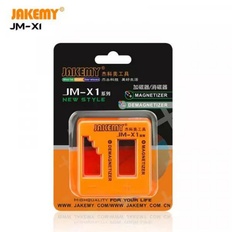 Load image into Gallery viewer, [JM-X1] Jakemy Magnetizer/Demagnetizer Cube Screwdriver Bench Bits Magnetic Degaussing - Polar Tech Australia
