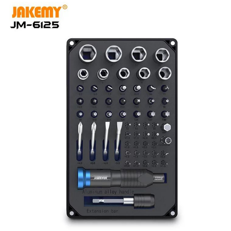 Chargez l&#39;image dans la visionneuse de la galerie, [JM-6125] Jakemy 60 in 1 Multifunctional Portable Combined Screwdriver Set With Storage Box - Polar Tech Australia
