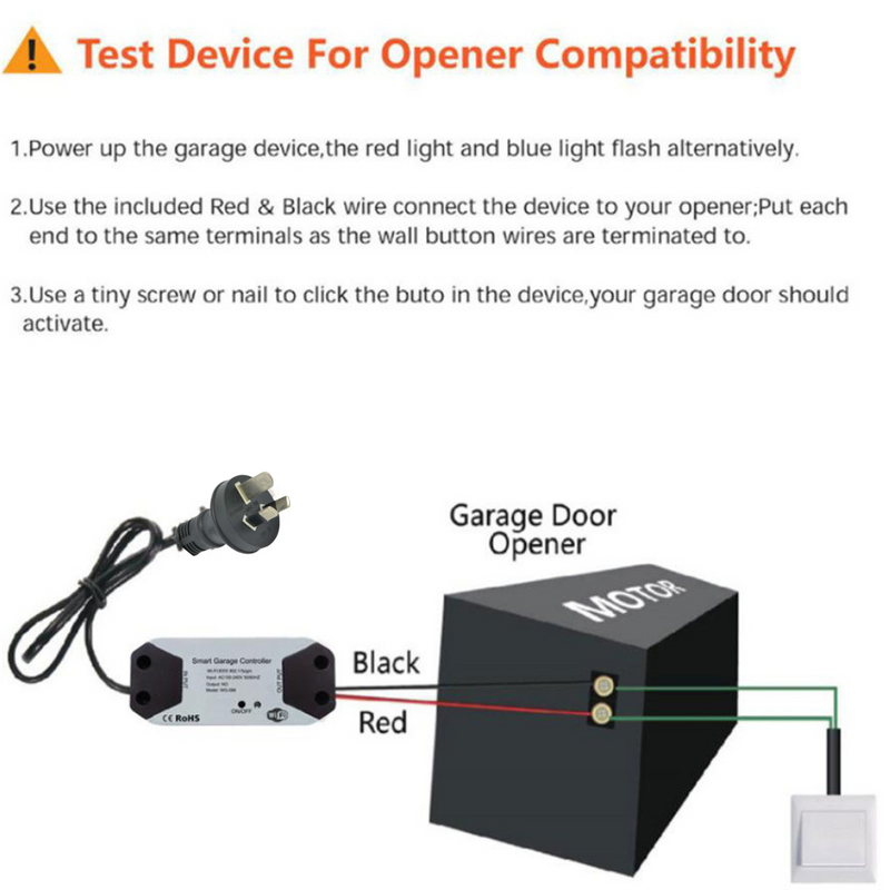 Chargez l&#39;image dans la visionneuse de la galerie, [TUYA Smart Home][AU Plug] Wireless Garage door Smart Controller Opener - Polar Tech Australia
