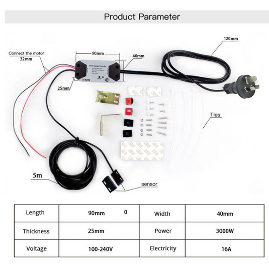 [TUYA Smart Home][AU Plug] Wireless Garage door Smart Controller Opener - Polar Tech Australia