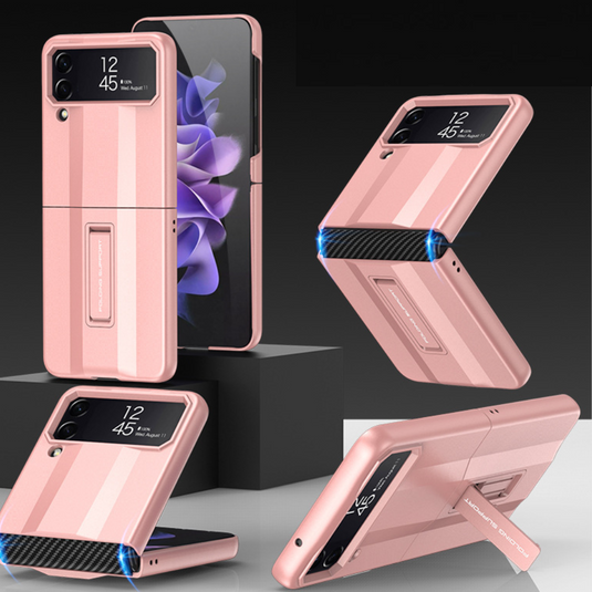 Samsung Galaxy Z Flip 4 5G (SM-F721) Fashion PVC Hard Shell Stand protection Case - Polar Tech Australia