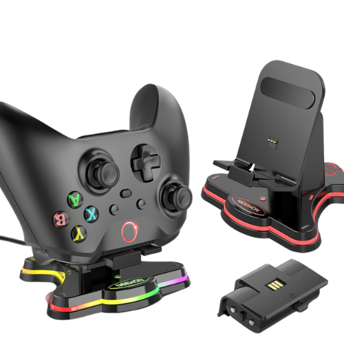 Chargez l&#39;image dans la visionneuse de la galerie, XBox One &amp; Xbox Series X/S Wireless Controller Fast Charger Wireless Magnetic Charging Dock Station with RGB Light - Polar Tech Australia
