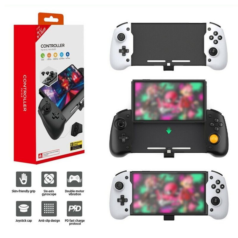 Chargez l&#39;image dans la visionneuse de la galerie, Nintendo Switch &amp; Switch OLED - DOBE Controller Handheld Grip Double Motor Vibration - Polar Tech Australia
