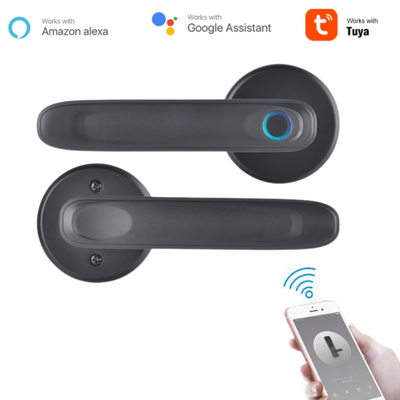 Cargue la imagen en el visor de la galería, [TUYA Smart Home] Tuya Wireless Fingerprint Smart Door Lock - Polar Tech Australia
