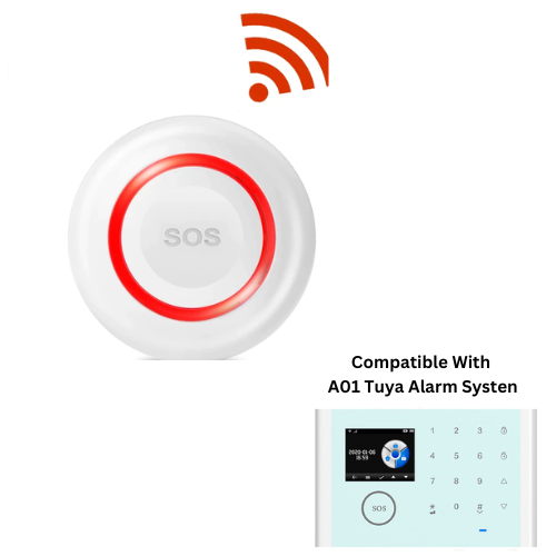 Load image into Gallery viewer, [A08] 433Hz Battery Powered Wireless SOS Emergency Help Push Button For A01 TUYA Alarm System - Polar Tech Australia
