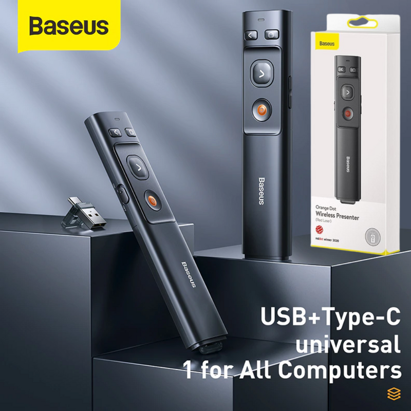 Chargez l&#39;image dans la visionneuse de la galerie, Baseus 2.4GHz Windows Laptop MacBook Wireless Presenter Remote with Pointer - Polar Tech Australia
