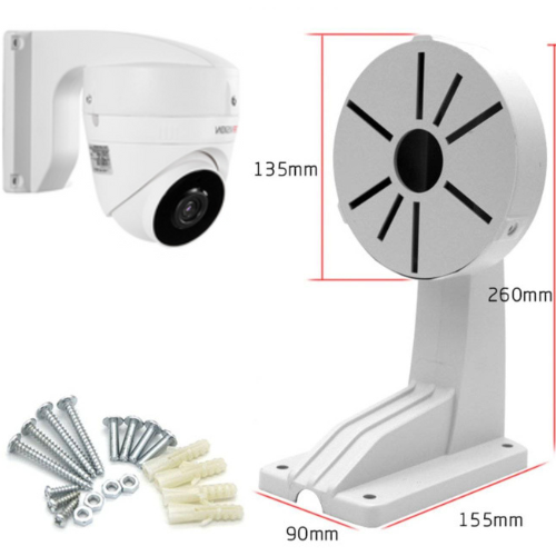 [1258] Universal Waterproof Plastic CCTV Dome Camera Wall Mount Bracket Holder - Polar Tech Australia