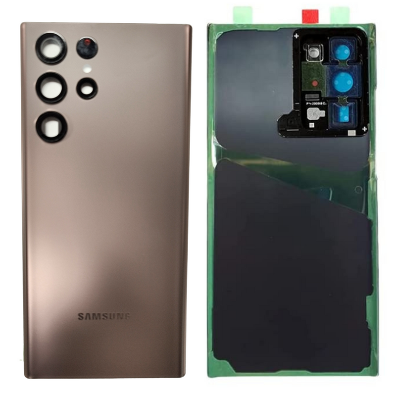 Cargue la imagen en el visor de la galería, [With Camera Lens] Samsung Galaxy S22 Ultra (SM-S908) Back Glass Battery Cover (Built-in Adhesive) - Polar Tech Australia
