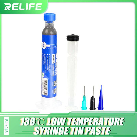 [26g Tube] RELIFE Low/Medium/High Temperature Syringe Welding Flux Tin Solder Soldering Paste - Polar Tech Australia