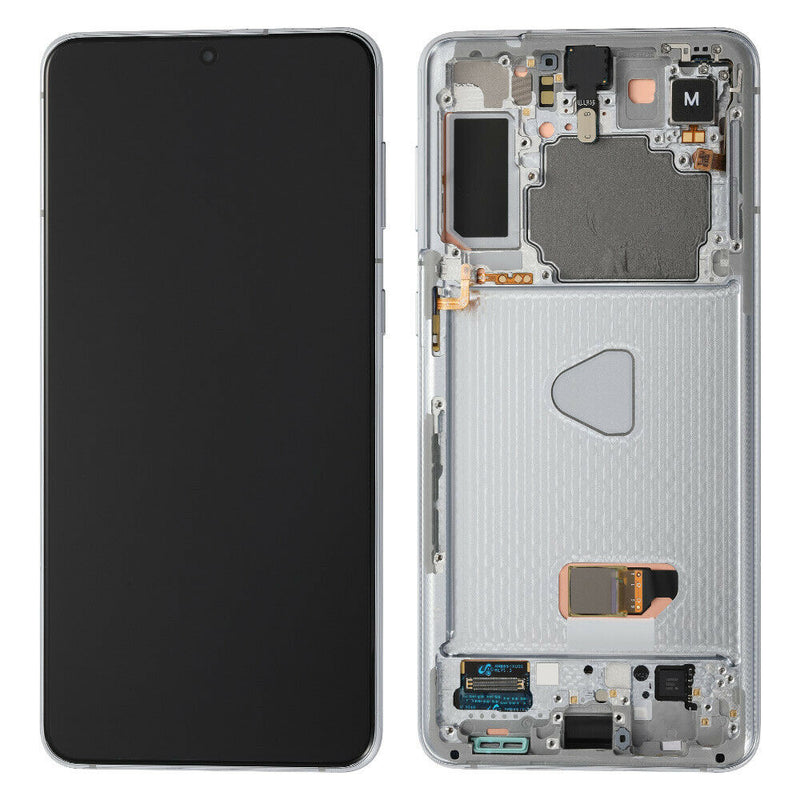 Cargue la imagen en el visor de la galería, [Samsung Service Pack] Samsung Galaxy S21 (SM-G991) LCD Touch Digitizer Screen Assembly With Frame - Polar Tech Australia
