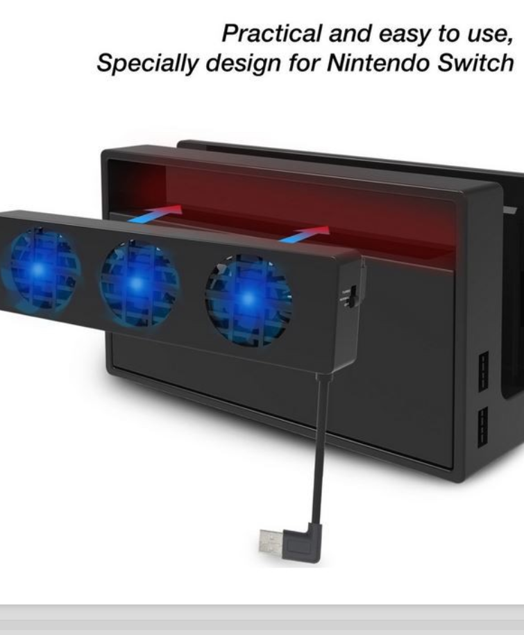 Load image into Gallery viewer, Nintendo Switch Game Console Holder 3-Fan USB Cooling Fan Cooler - Game Gear Hub
