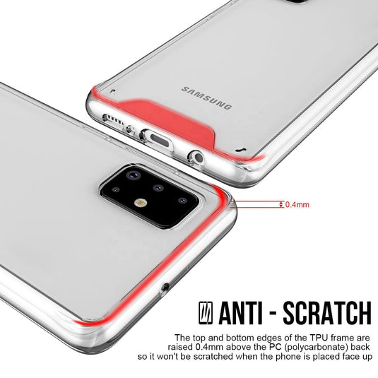 Samsung Galaxy A10 (SM-A105F) SPACE Transparent Rugged Clear Shockproof Case Cover - Polar Tech Australia