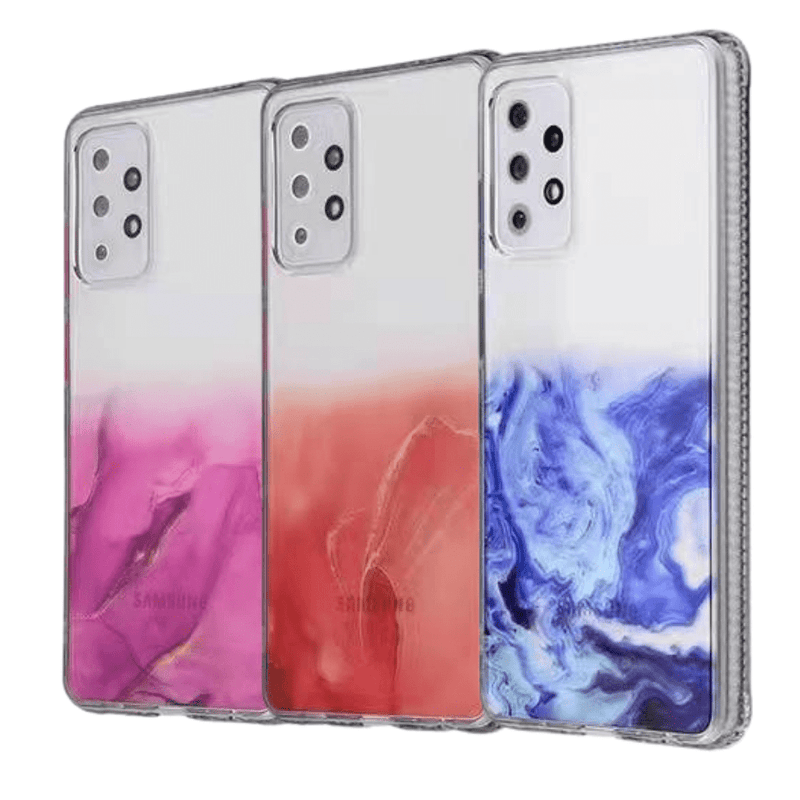 Chargez l&#39;image dans la visionneuse de la galerie, Samsung Galaxy A32 5G TPU Transparent Cloud Paint Soft Rubber Case - Polar Tech Australia
