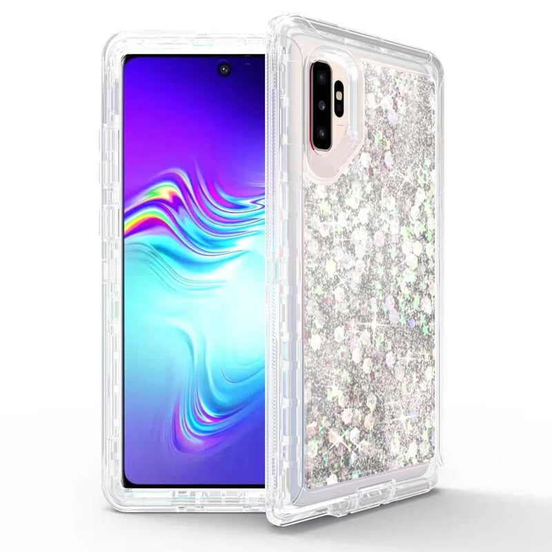 Cargue la imagen en el visor de la galería, Samsung Galaxy Note 10/Note 10 Plus Glitter Clear Transparent Liquid Sand Watering Case - Polar Tech Australia
