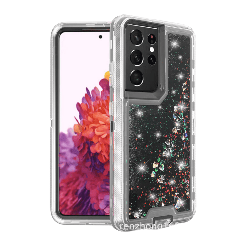 Load image into Gallery viewer, Samsung Galaxy S21/S21 Plus/S21 Ultra Glitter Clear Transparent Liquid Sand Watering Case - Polar Tech Australia
