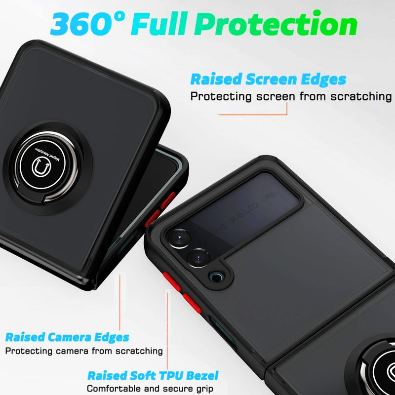 Cargue la imagen en el visor de la galería, Samsung Galaxy Z Flip 3 5G (SM-F711) Magnet Ring Holder Case - Polar Tech Australia
