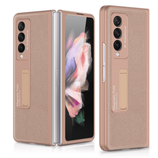 Samsung Galaxy Z Fold 3 5G Fashion Smart Magnetic Stand Leather Cover Case - Polar Tech Australia