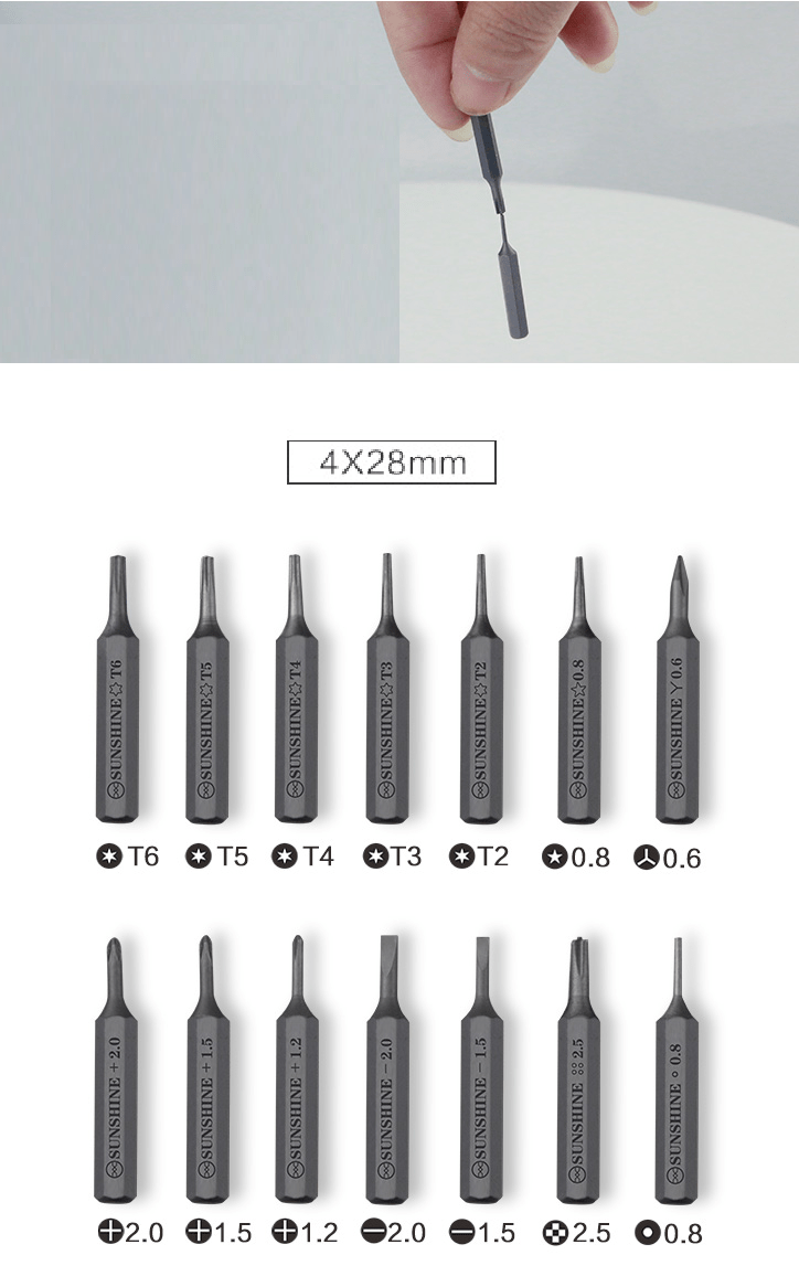 Chargez l&#39;image dans la visionneuse de la galerie, [SD-18E] SUNSHINE Mini Lithium Electric Mobile Phone &amp; Tablet Repair Precision Screwdriver With LED Lighting - Polar Tech Australia
