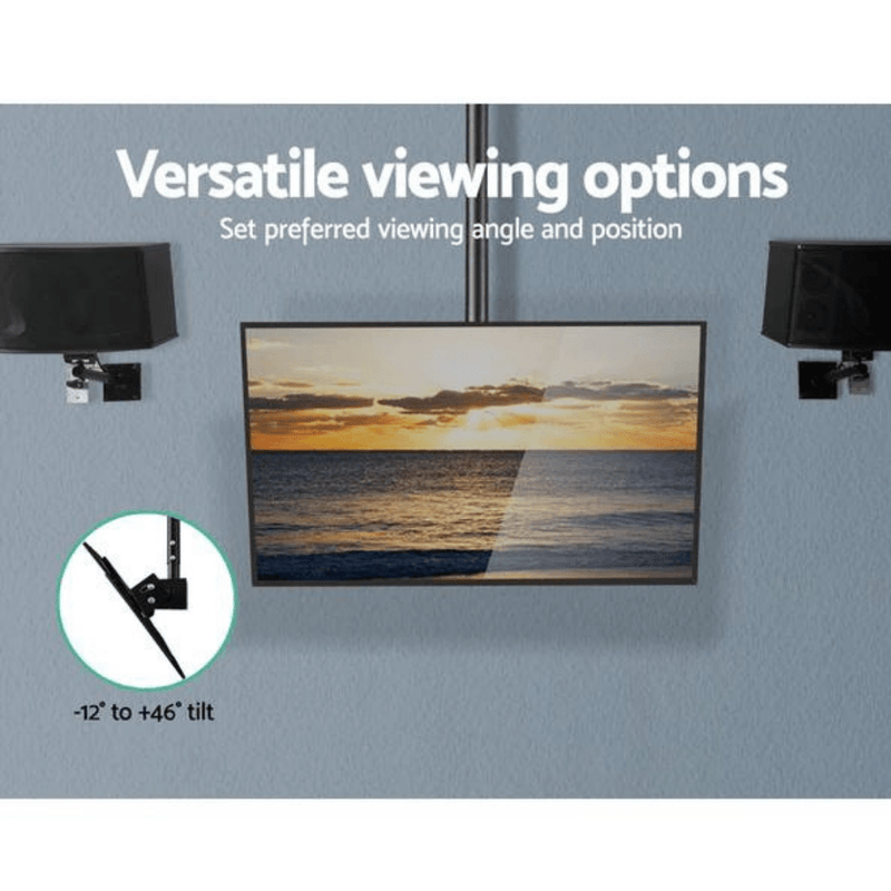 Cargue la imagen en el visor de la galería, [32&quot;- 55&quot;] Universal Adjustable Monitor TV Ceiling Mount Bracket Hanger - Polar Tech Australia
